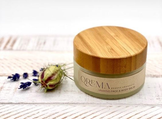 Lavender and Tea tree fuel the senses and relax your spirits. These two scents combined carry a healthy dosage of aromatherapy. Our face & body balm will help you unwind after a long stressful day at the office or life!  UNWIND has properties that help relax, soothe, relief pain, improve blood circulation, its anti-inflammatory and antimicrobial.  Ingredients: shea butter, mineral oils, fragrance essential oil and natural powder.  *Contains Tree Nuts 4oz